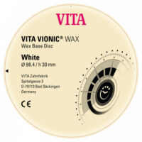 VITA VIONIC WAX DISC - диск для изготовления окончательных основ зубных протезов, белый, 98,4х30 мм