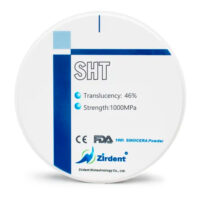 Zirdent SHT циркониевые диски, 98 х 10 мм, цвет Белый