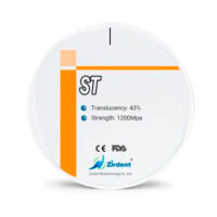 Zirdent ST циркониевые диски, 98 х 10 мм, цвет Белый